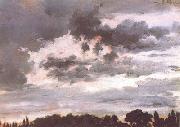 Adolph von Menzel Study of Clouds (nn02) oil painting